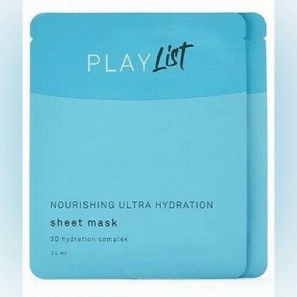 NWT Play List Nourishing Ultra Hydration Sheet Mask 3D Hydration Complex